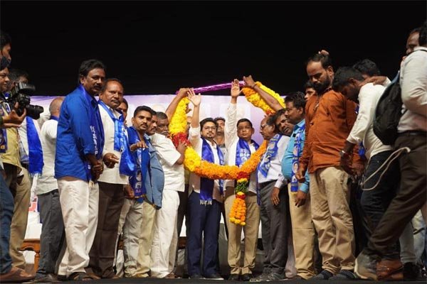 Akash Anand in Andra Pradesh Meeting
